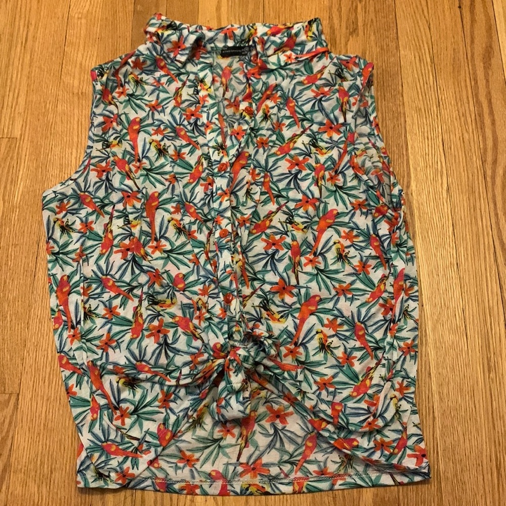 Hawaiian print tank top